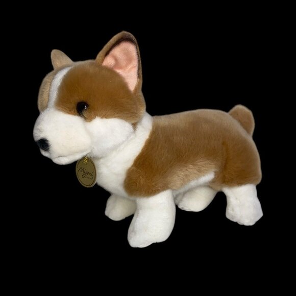 11 Inch Miyoni Pembroke Welsh Corgi Dog Plush Stuffed Animal by Aurora - Picture 1 of 13